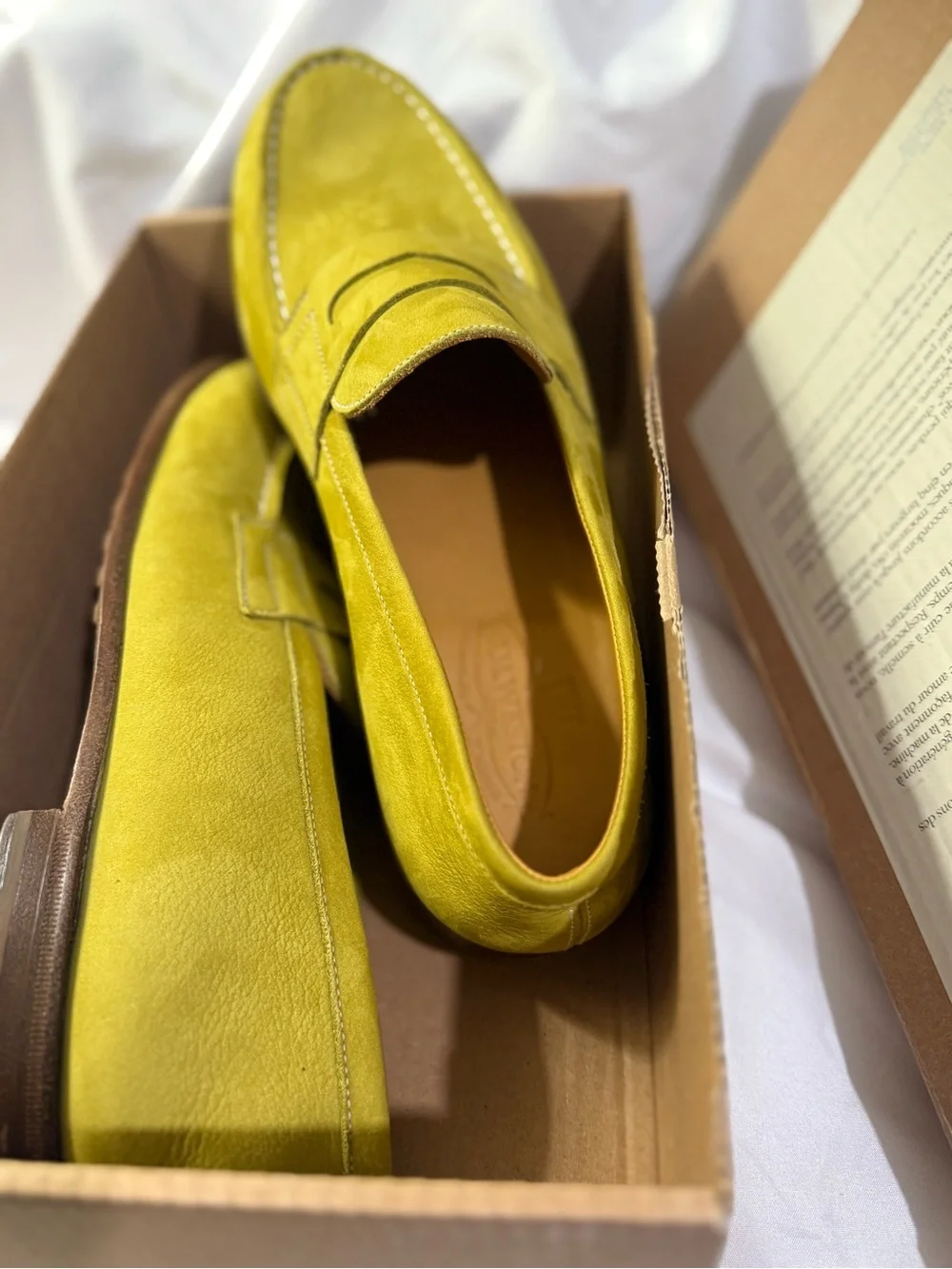 J.M. Weston 180 Green Suede Penny Loafer Almond Toe M/ US Size 9 French Size 8D